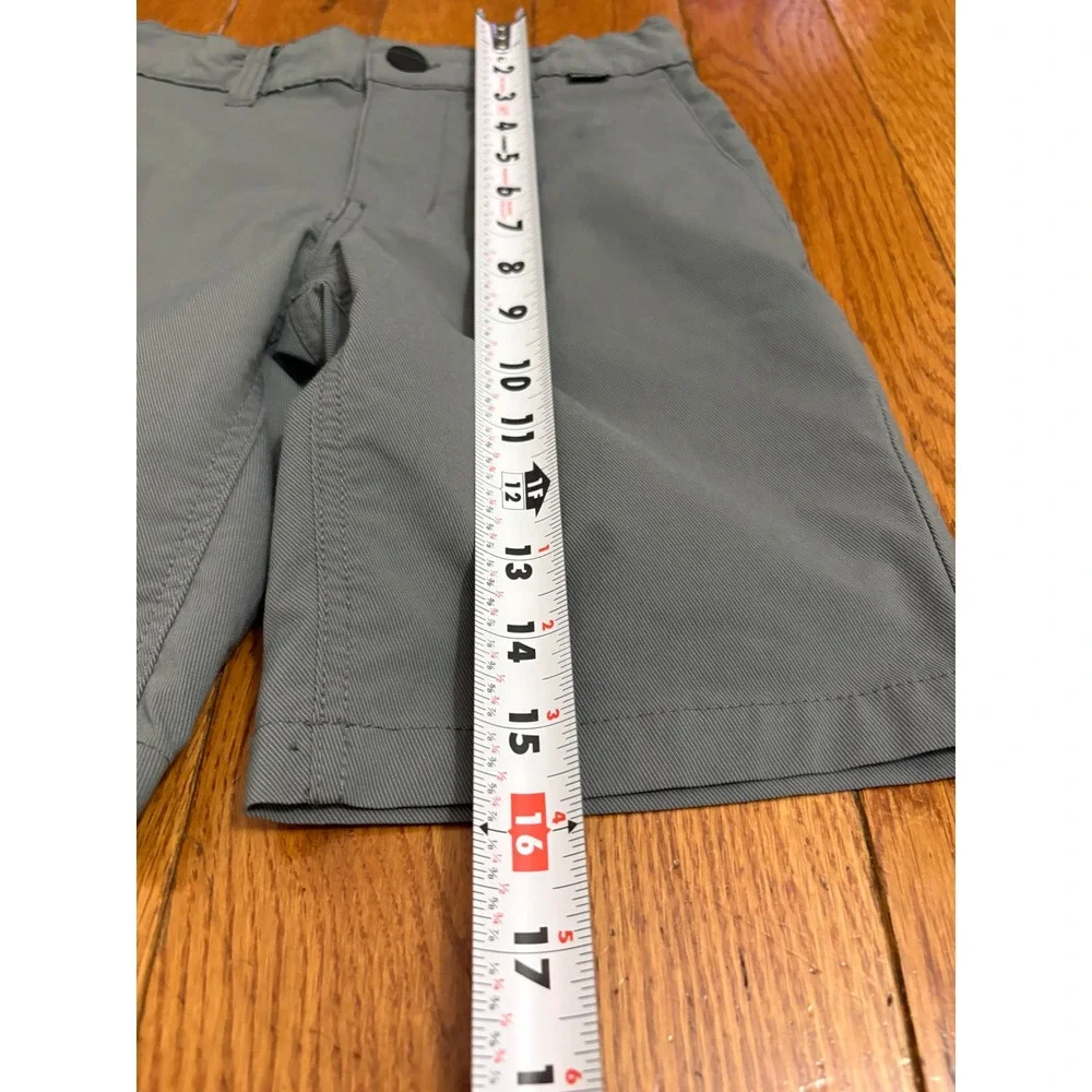 Hurley Boys H2O-Dri Hybrid Shorts Gray Size 8 Chino Style Moisture Wicking